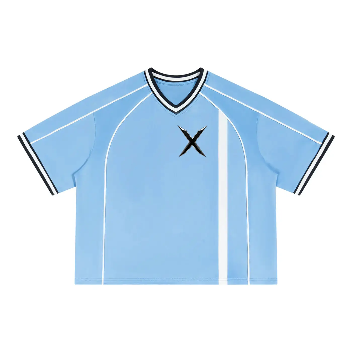 Maillot Unisexe Col V Boxy Style Football Voxa ODMPOD