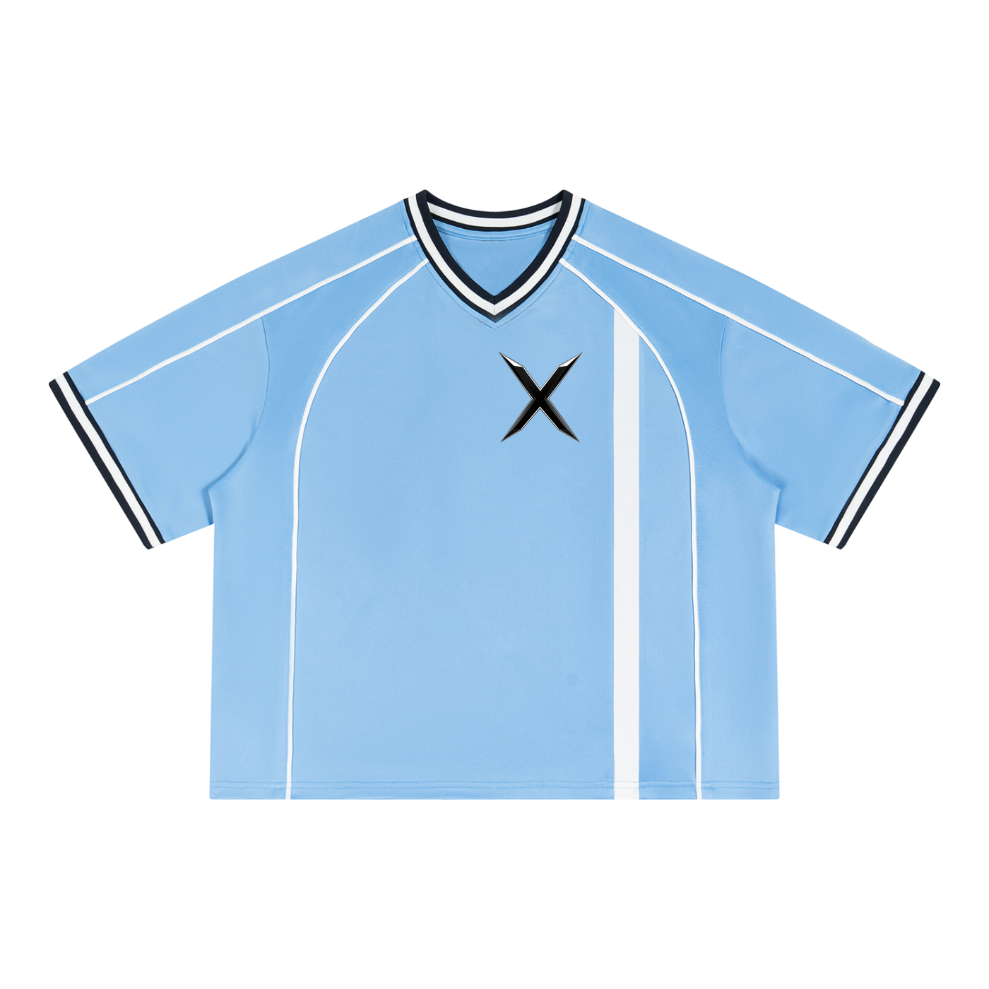 Maillot Unisexe Col V Boxy Style Football Voxa