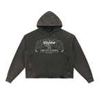 Vintage Washed Frayed-Hem Hoodie ODMPOD