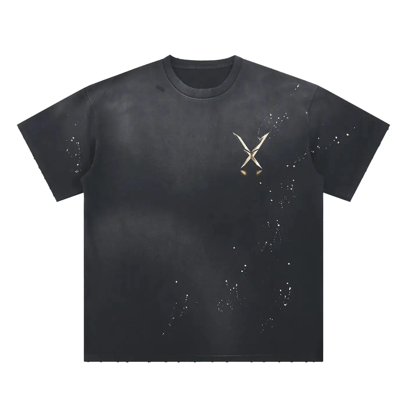 T-Shirt Essentiel En Coton À Coupe Droite Voxa ODMPOD