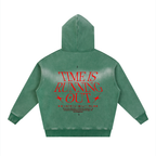 Sunfade Two-way Zipper Boxy Fleece Hoodie ODMPOD