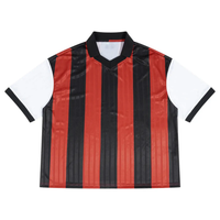 Maillot De Football Noir Et Blanc Style Urbain Voxa ODMPOD