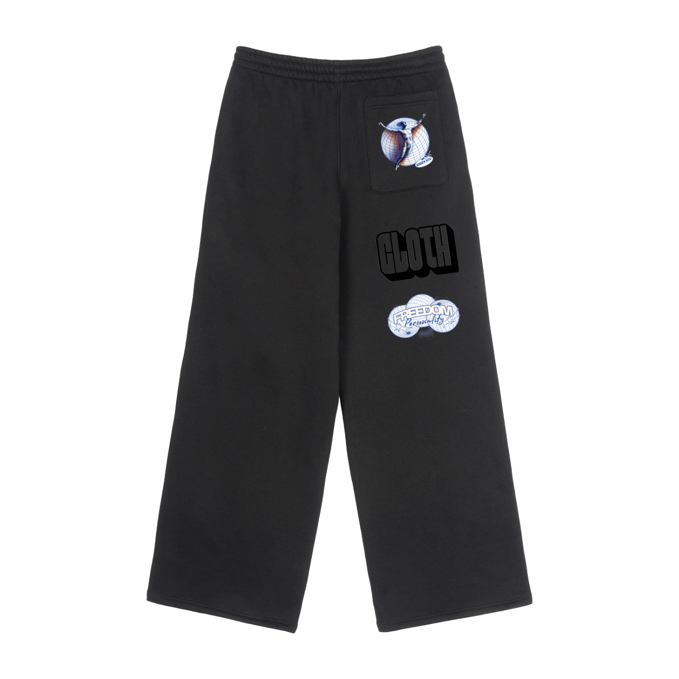 Fleece Drawstring Straight-Leg Sweatpants ODMPOD