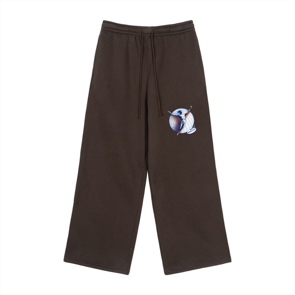 Fleece Drawstring Straight-Leg Sweatpants ODMPOD