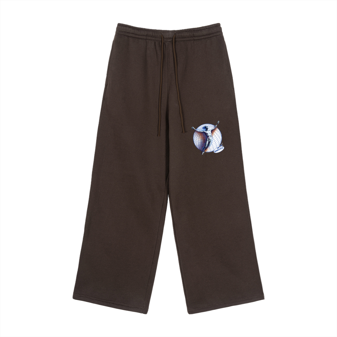 Fleece Drawstring Straight-Leg Sweatpants ODMPOD