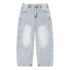 Jean Barrel Homme Délavé Coupe Ample Vintage Voxa