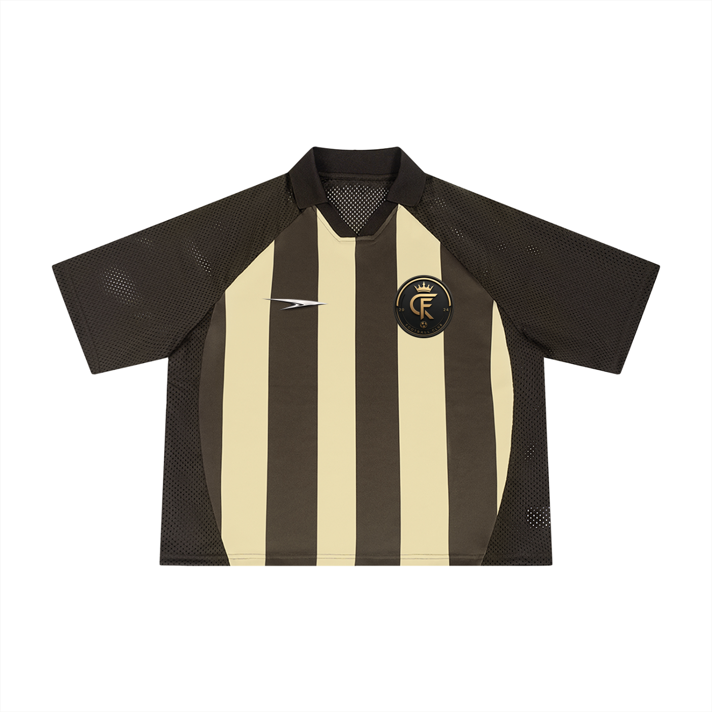 Maillot De Football Unisexe À Rayures Coupe Boxy Voxa
