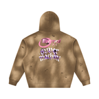 Unisex Sunfade Frayed Fleece Hoodie ODMPOD