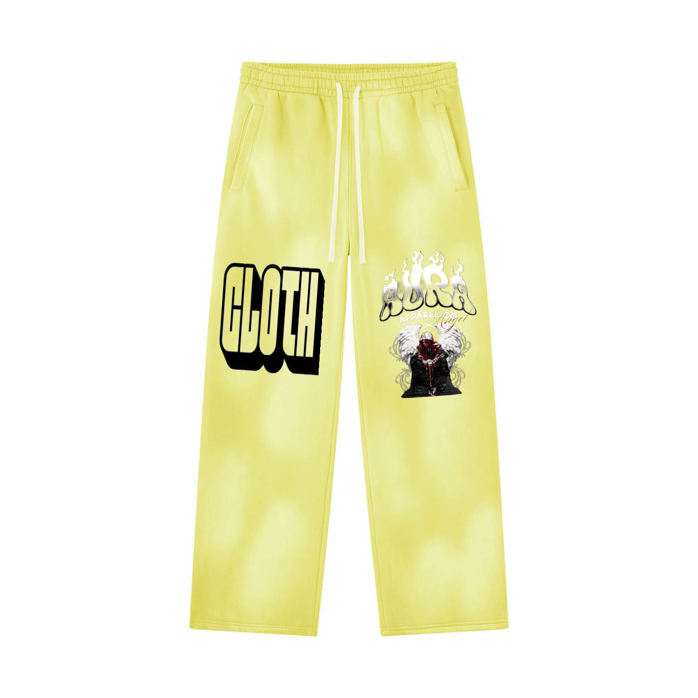 Unisex Sunfade Wide Leg Fleece Sweatpants ODMPOD