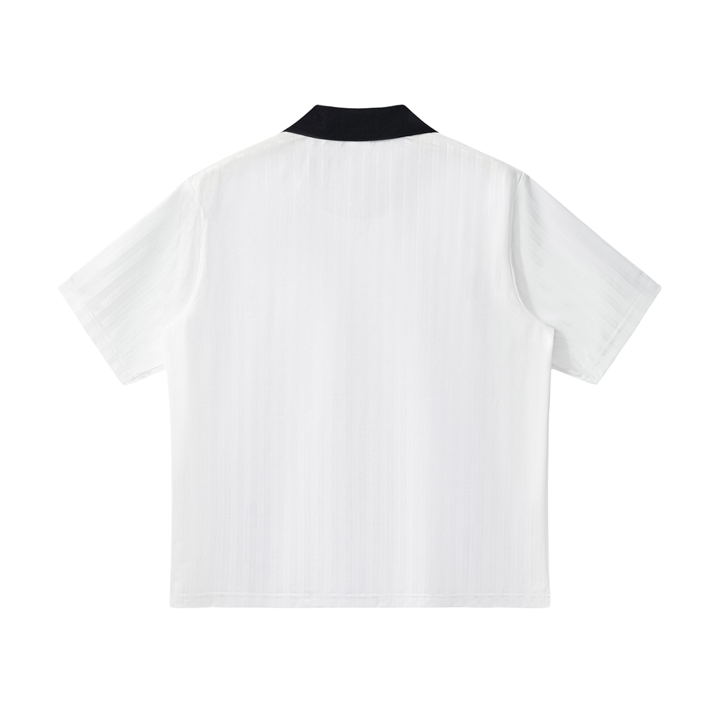 Maillot Col Contrasté Rayé Voxa