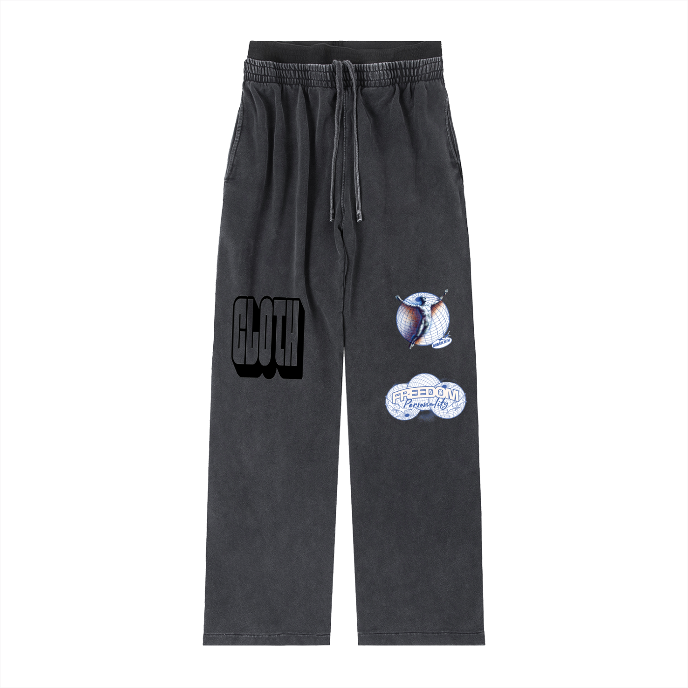 Vintage Washed Waist Pants ODMPOD