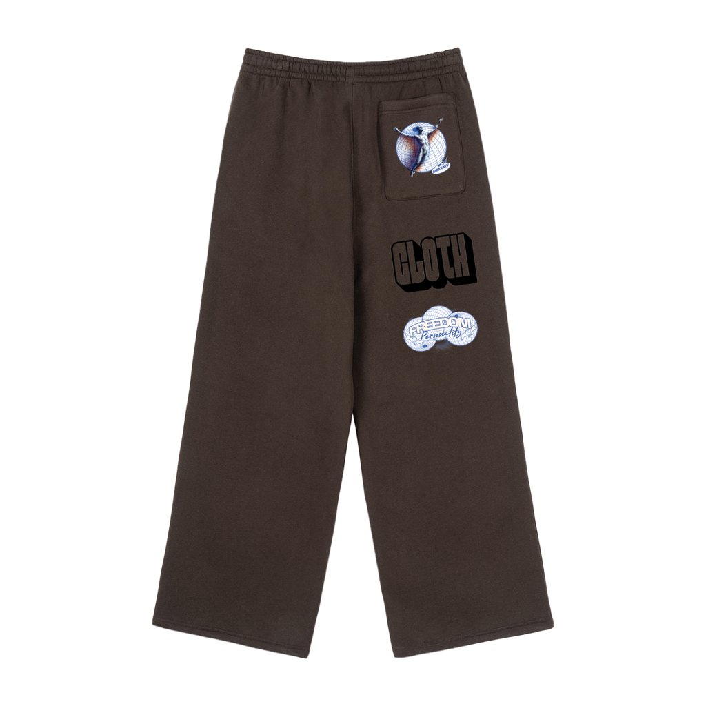 Fleece Drawstring Straight-Leg Sweatpants ODMPOD