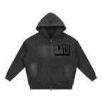 Sunfade Two-way Zipper Boxy Fleece Hoodie ODMPOD