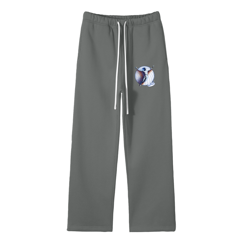 Unisex Solid Color Fleece Straight Leg Pants ODMPOD