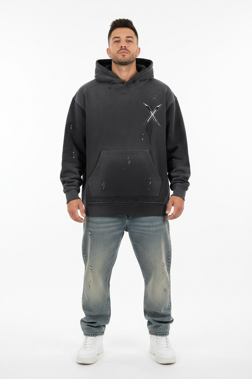 Hoodie Effet Vieilli