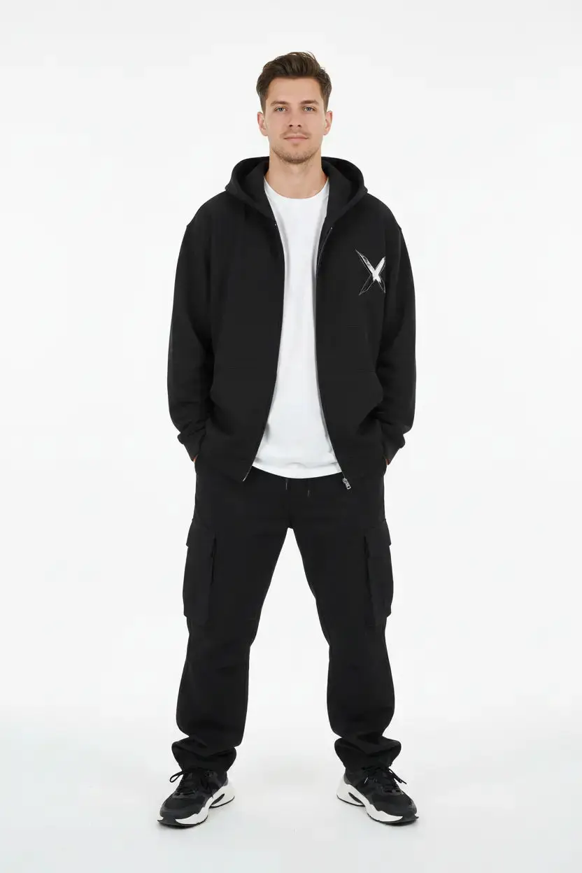 Hoodie Zippé Waffle