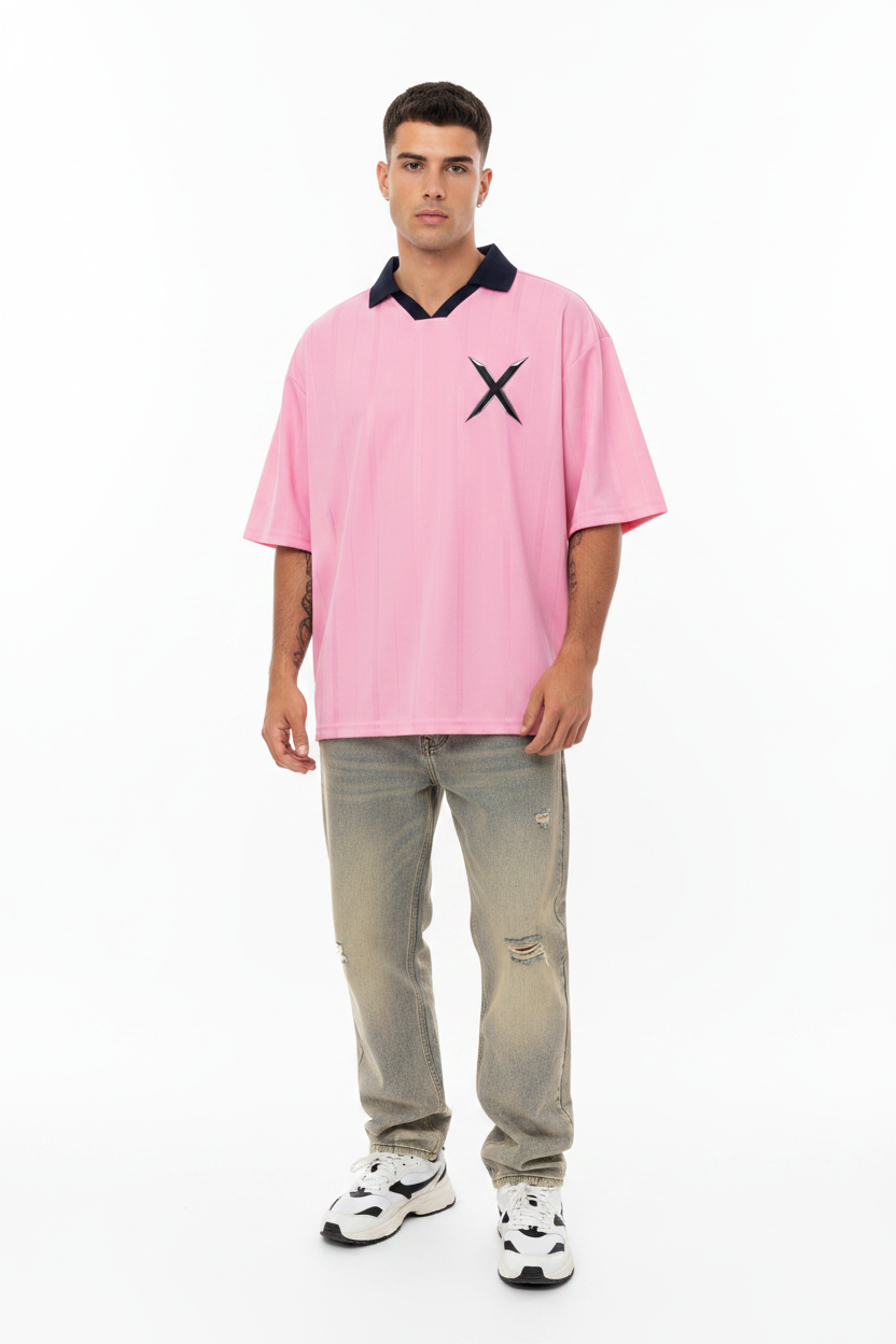 Jersey Boxy Rayé - Pose Frontale