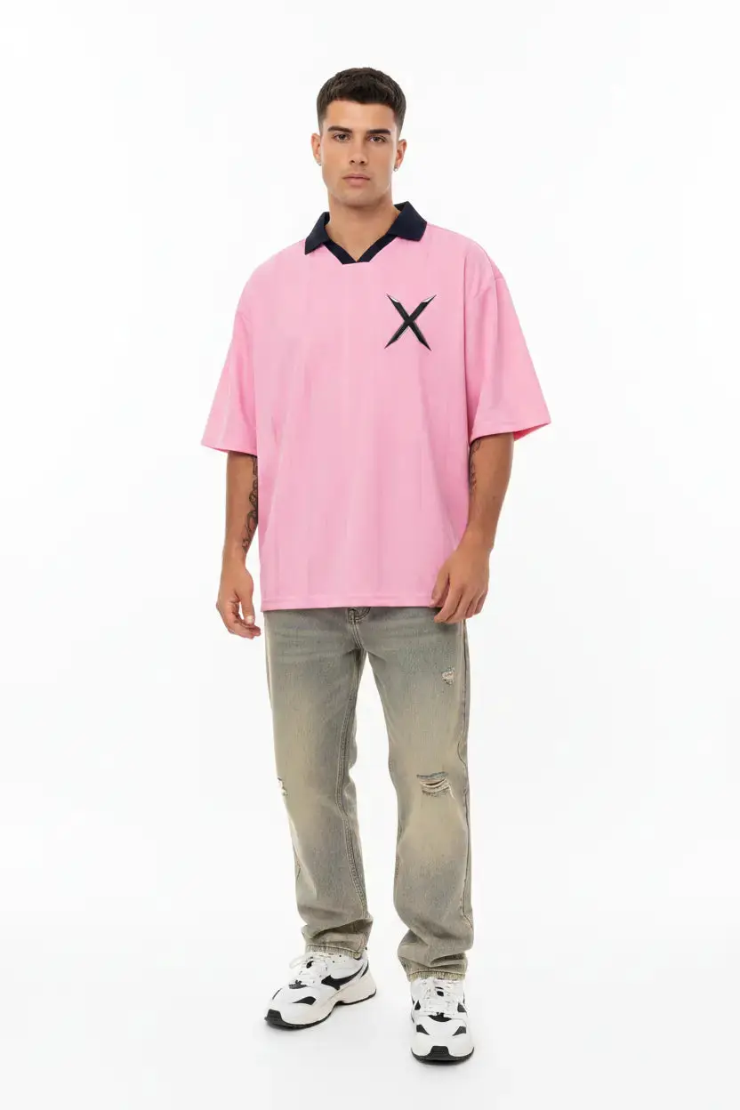 Jersey Boxy Rayé - Pose Frontale