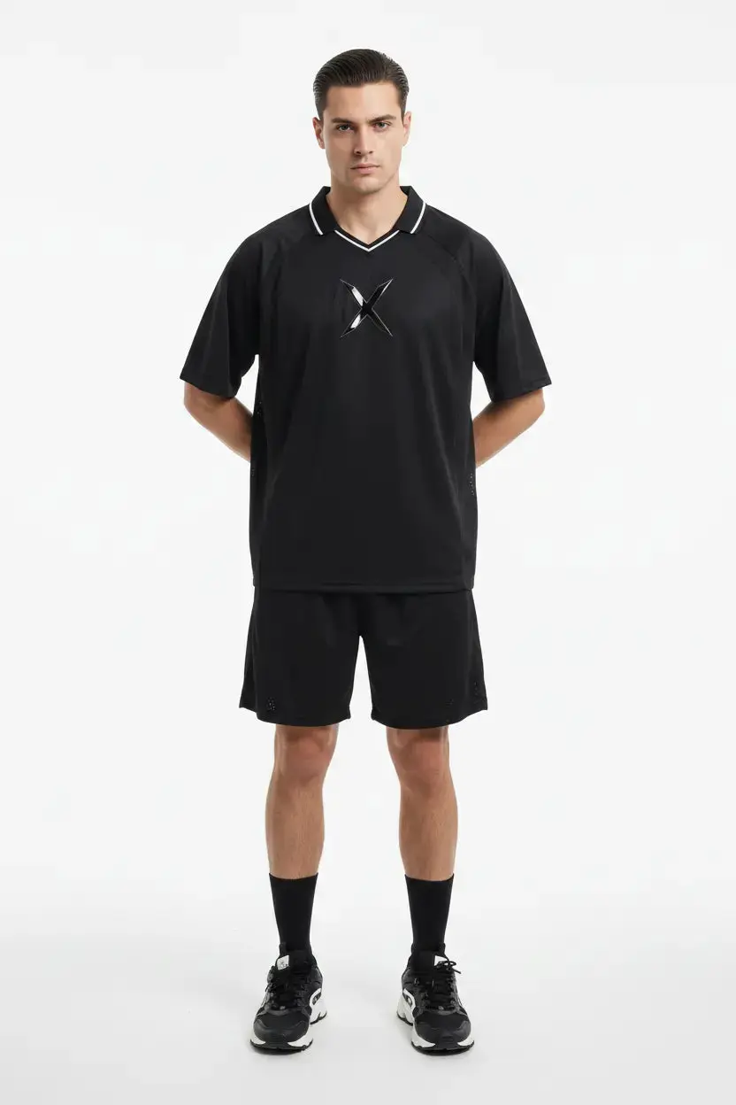 Jersey Col V Rayé