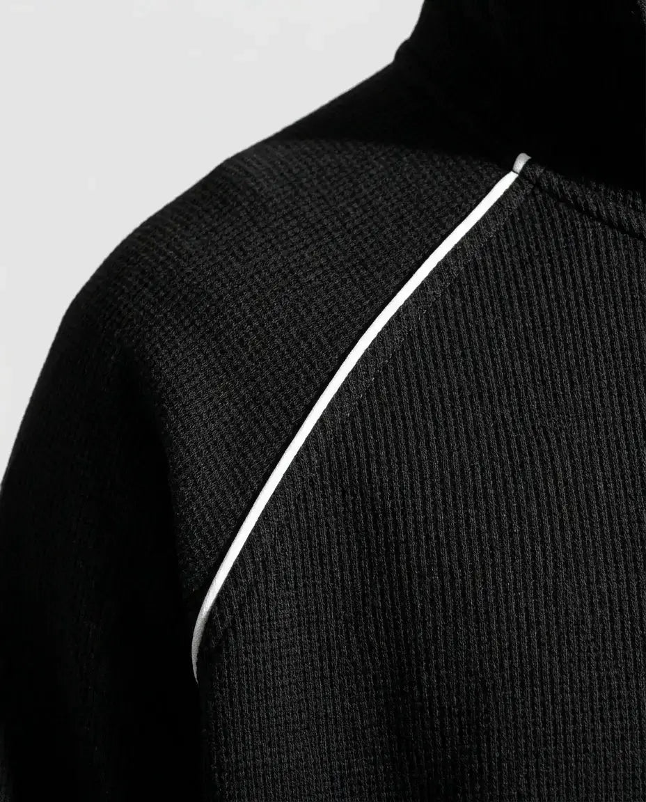 Zip-up hoodie — Technical Detail Close-up | Generated by Modelize