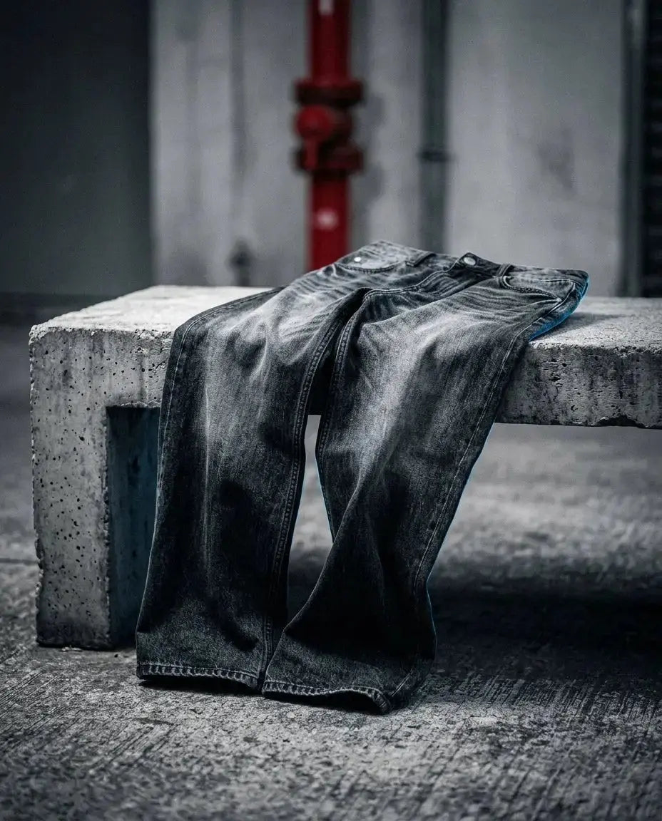 Wide-leg jeans — Urban Industrial Lifestyle | Generated by Modelize