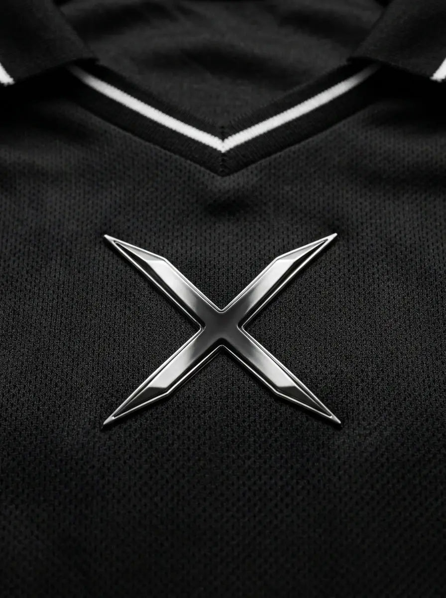 Athletic Jersey — Embroidered Crest and Collar Detail | Generated by Modelize