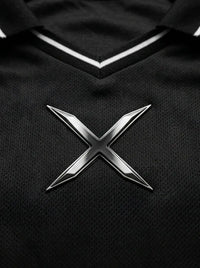 Athletic Jersey — Embroidered Crest and Collar Detail | Generated by Modelize