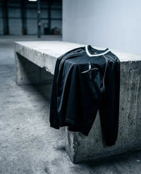 Long-sleeve streetwear jersey — Urban Lifestyle Display | Generated by Modelize