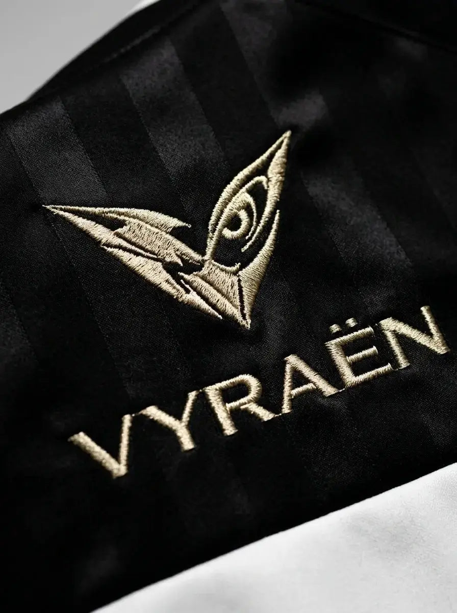 Oversize Raglan Jersey — Fabric and Crest Detail | Generated by Modelize