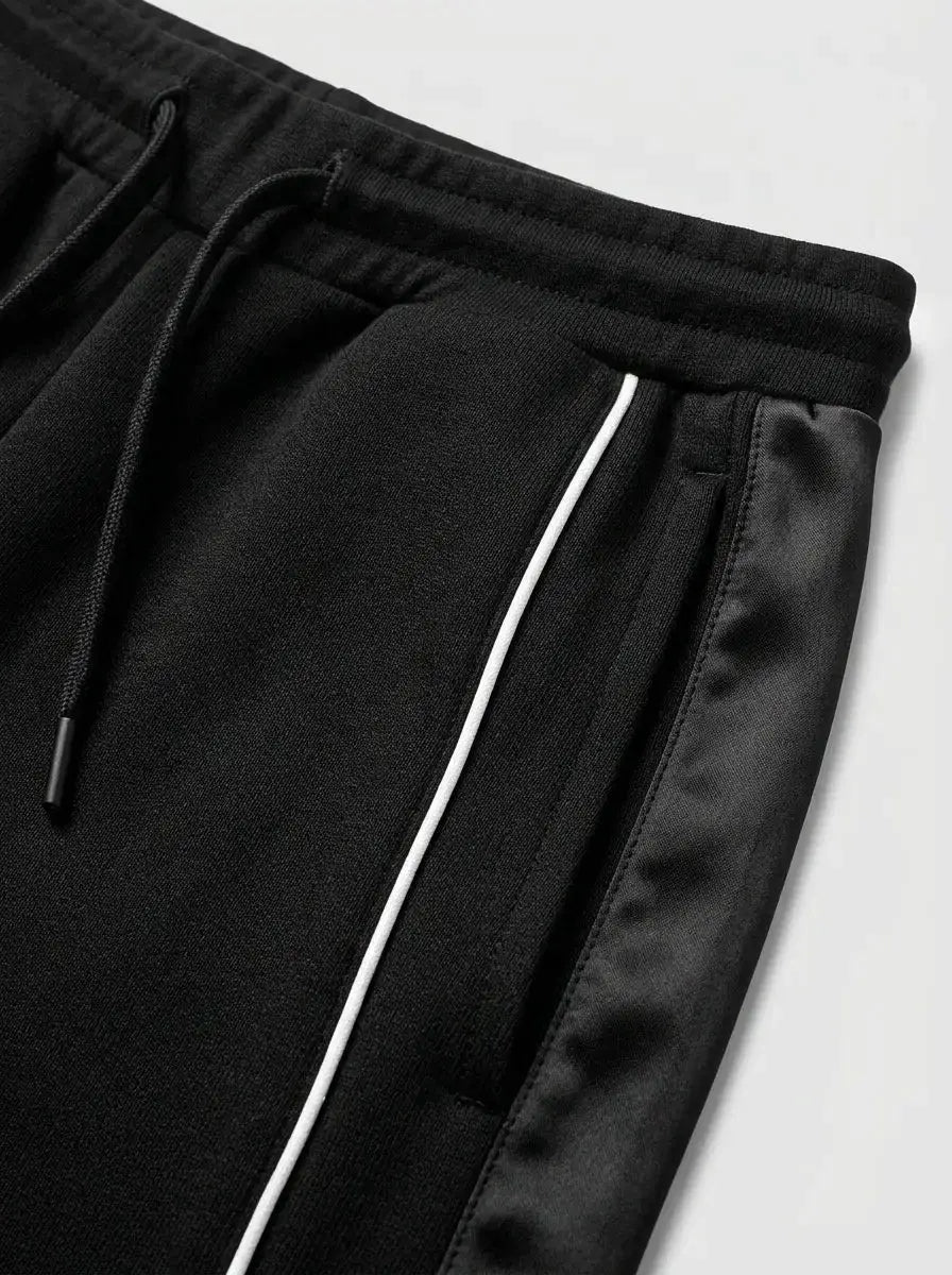 Joggers — Embroidered Crest and Collar Detail | Generated by Modelize