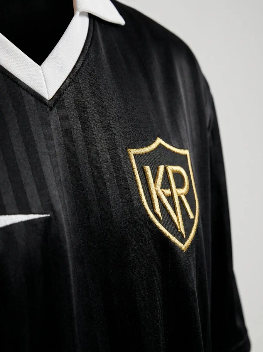 Sportswear Jersey — Embroidered Crest and Collar Detail | Generated by Modelize