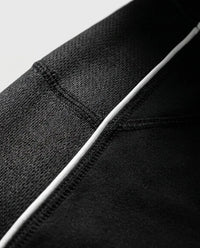 Short V-neck performance jersey — Technical Detail Close-up | Generated by Modelize