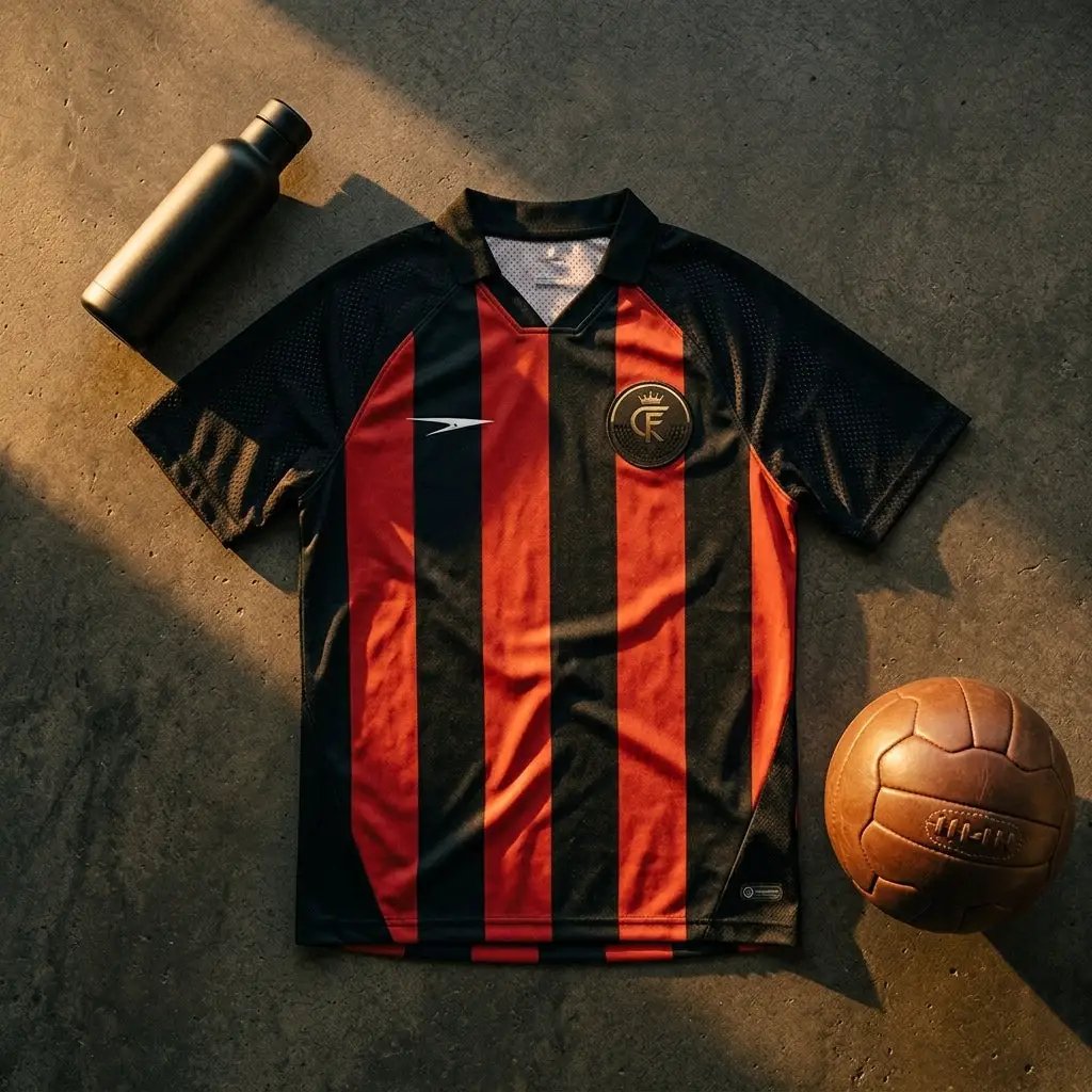 Football Jersey — Urban Lifestyle Flat Lay | Generated by Modelize