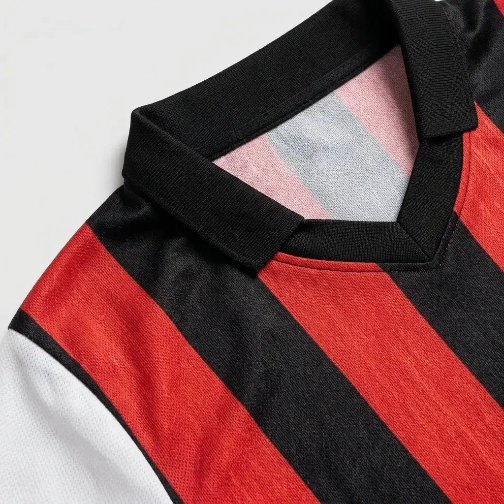 Retro Football Jersey — Collar Detail | Generated by Modelize