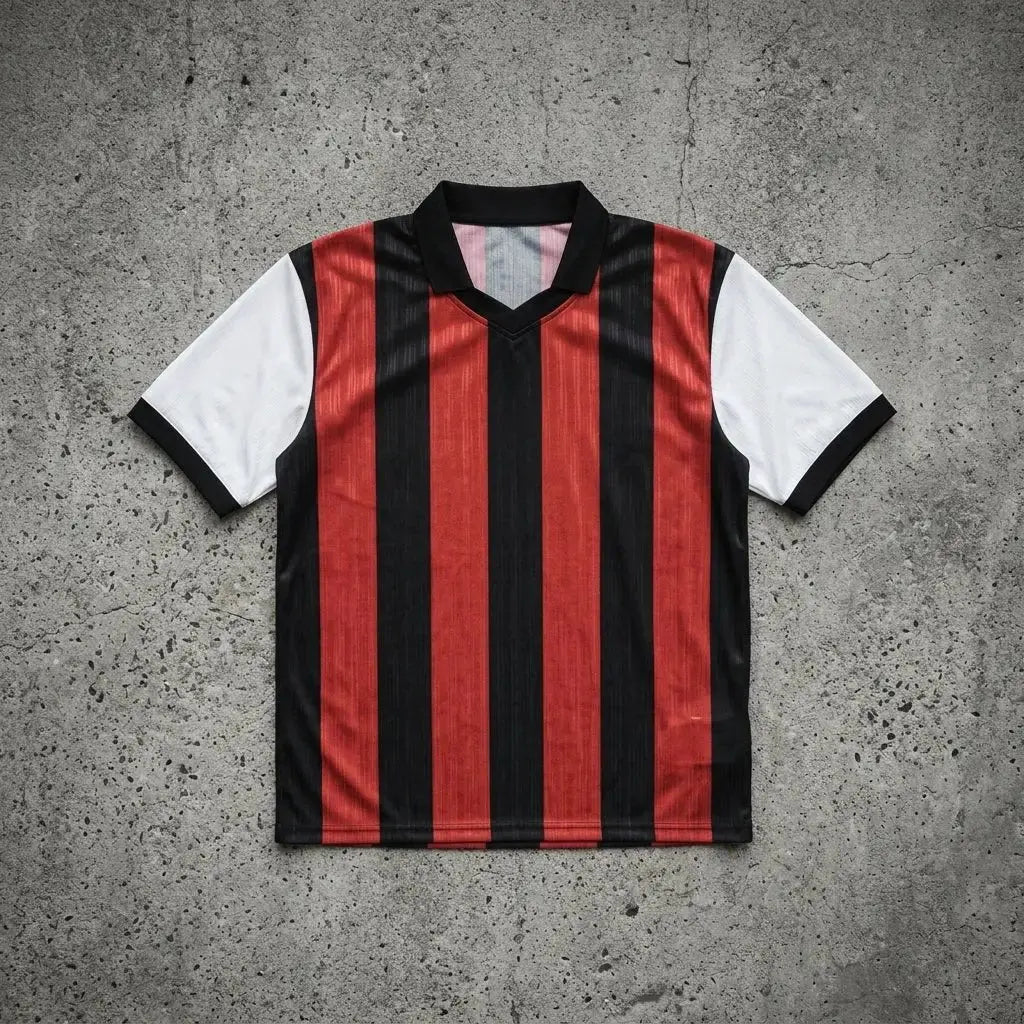 Retro Football Jersey — Urban Flat Lay | Generated by Modelize