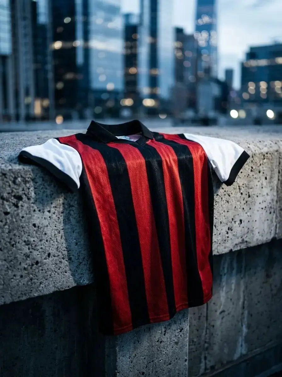 Retro Football Jersey — Urban Lifestyle Display | Generated by Modelize