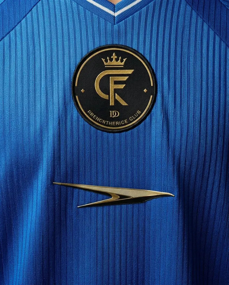 Athletic Jersey — Fabric and Logo Detail | Generated by Modelize