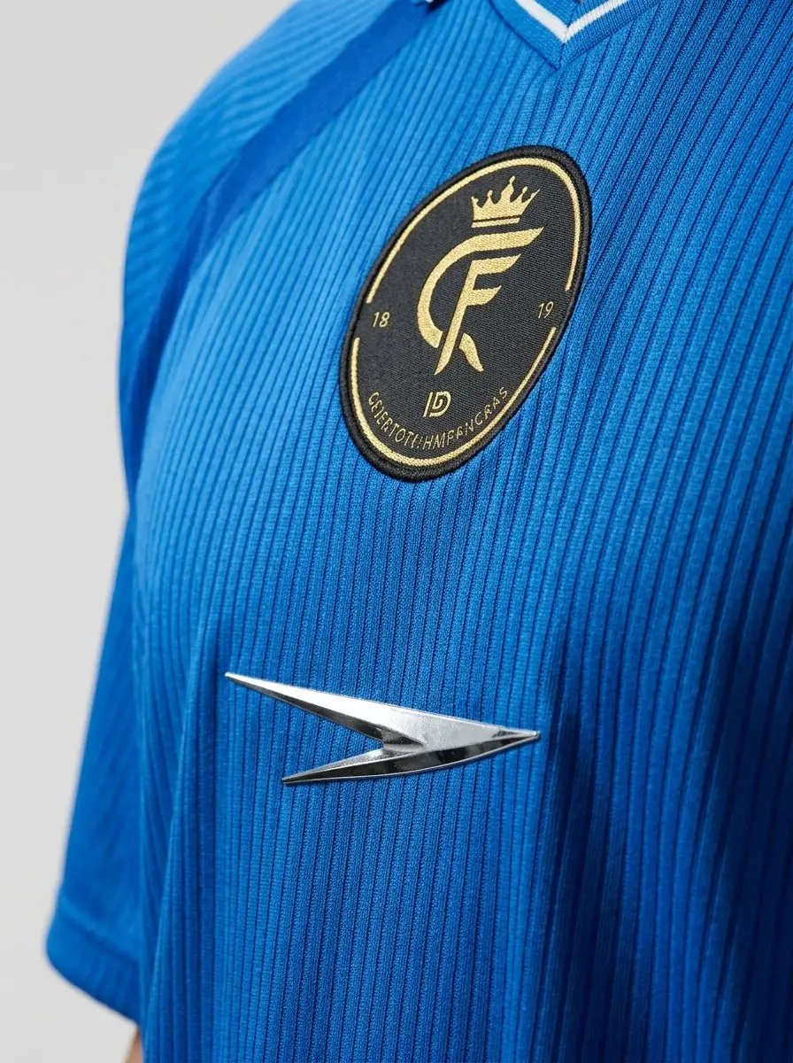 Performance sports jersey — Crest and Texture Detail | Generated by Modelize