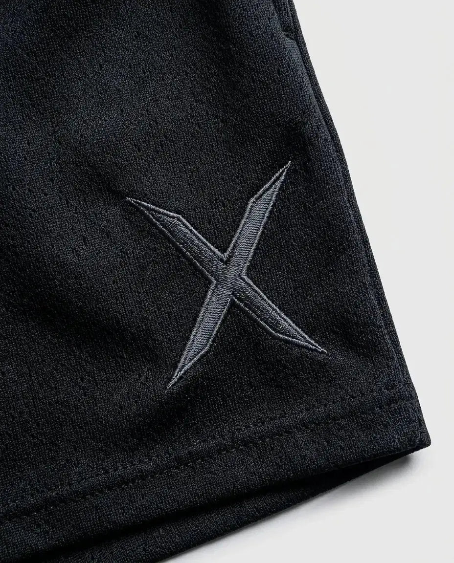 Streetwear Shorts — Fabric and Logo Detail | Generated by Modelize