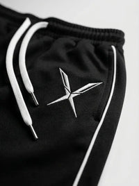 Athletic Shorts — Embroidered Crest and Collar Detail | Generated by Modelize