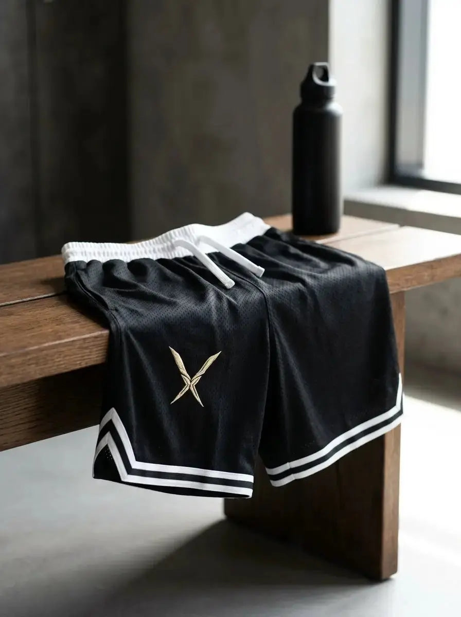 Mesh Basketball Shorts — Athletic Lifestyle Context | Generated by Modelize