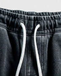 Washed Cotton Streetwear Shorts — Fabric and Logo Detail | Generated by Modelize