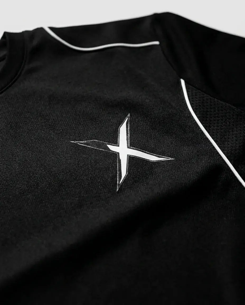 Athletic T-shirt — Logo and Piping Detail | Generated by Modelize
