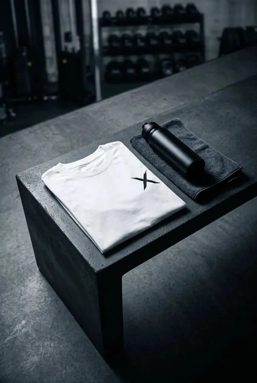 Crewneck T-shirt — Gym Context Lifestyle | Generated by Modelize