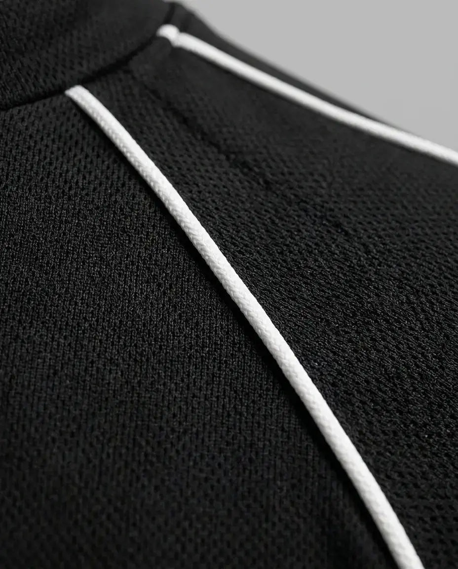 Training T-shirt — Technical Detail Close-up | Generated by Modelize