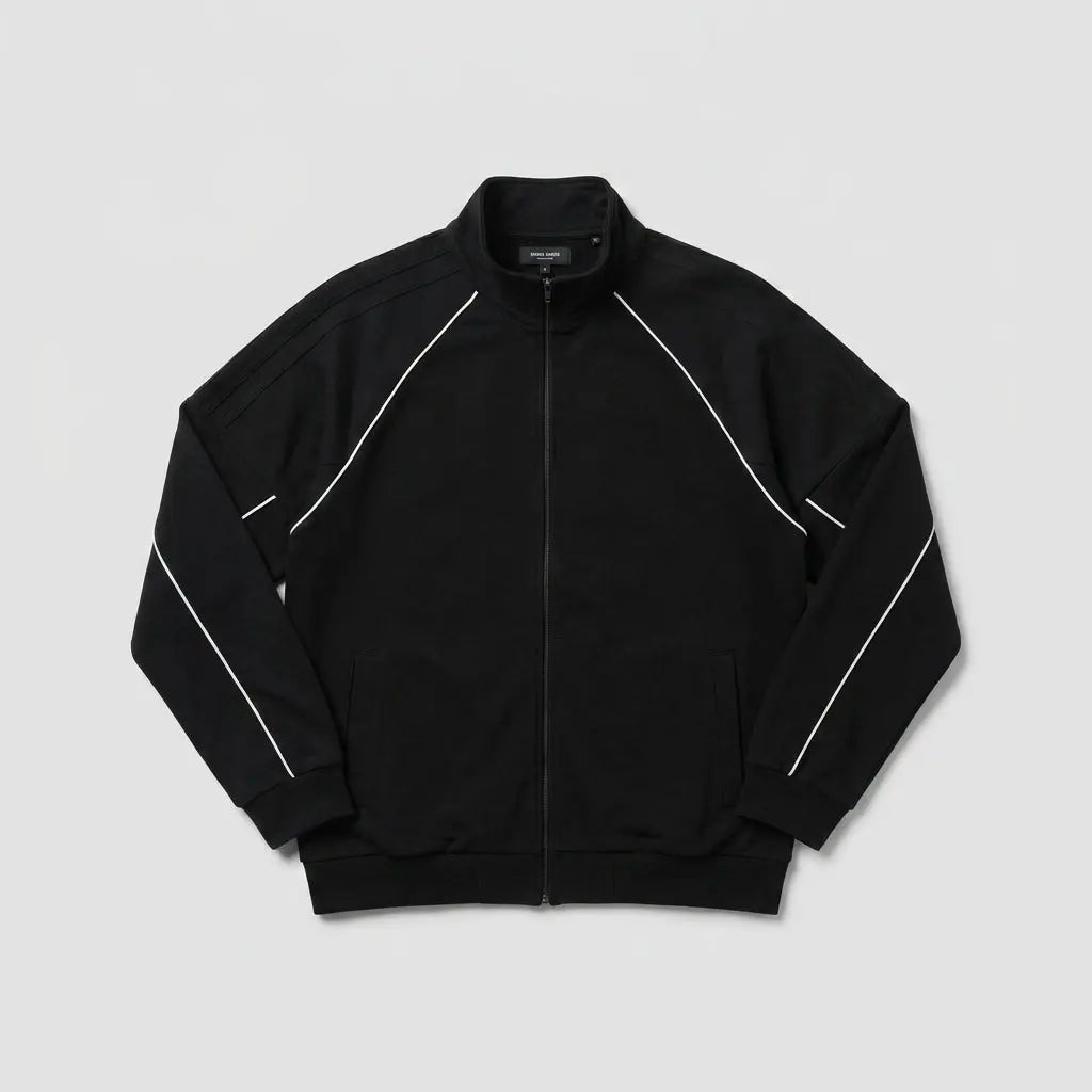Track jacket — Technical Flat Lay | Generated by Modelize