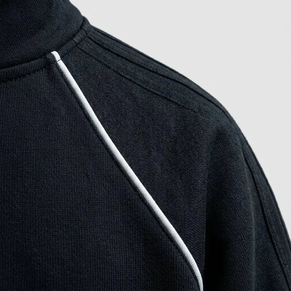 Track jacket — Fabric and Piping Detail | Generated by Modelize