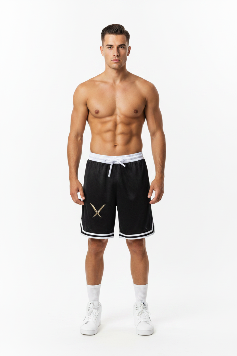 Short Basketball Rayé